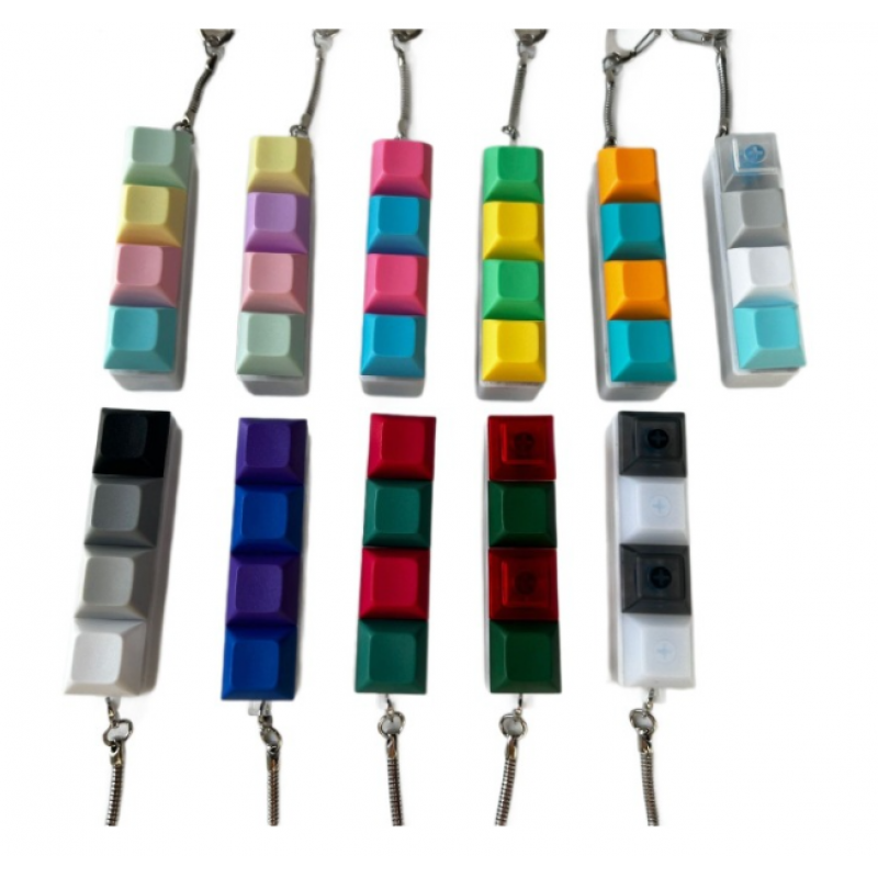 Keyboard Fidget Toy Keychain 